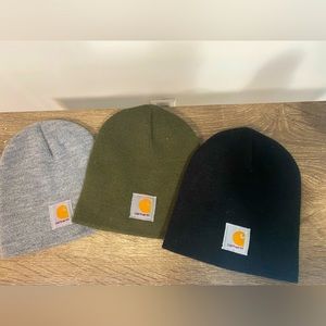Three Womens Carhartt Knit Beanies